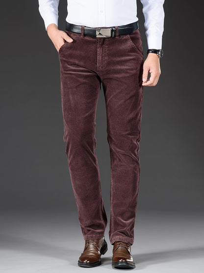 Henrik – Slim Fit Manchesterbyxor för Herrar