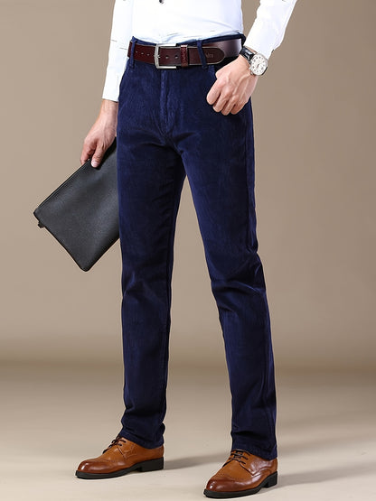 Henrik – Slim Fit Manchesterbyxor för Herrar