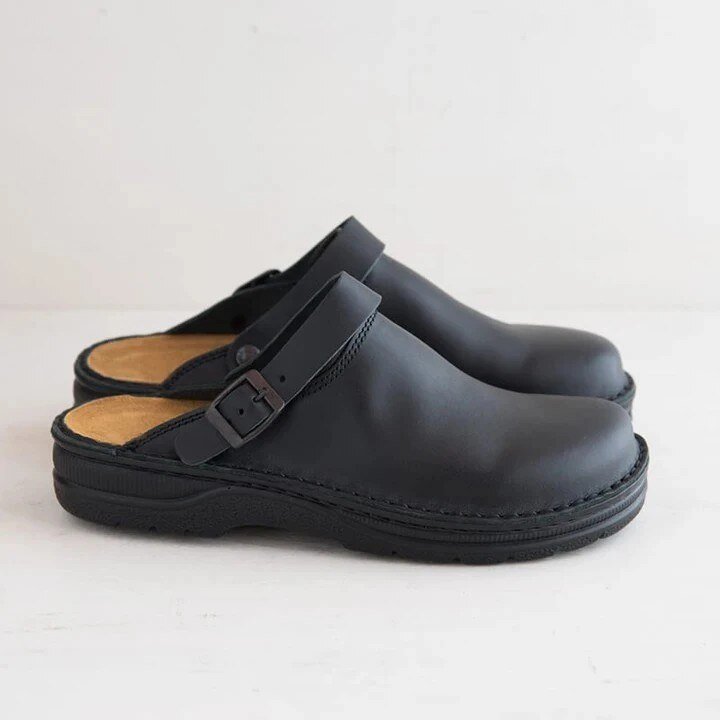Herrtofflor – Ortopediska slip-in clogs med justerbar rem i PU-konstläder
