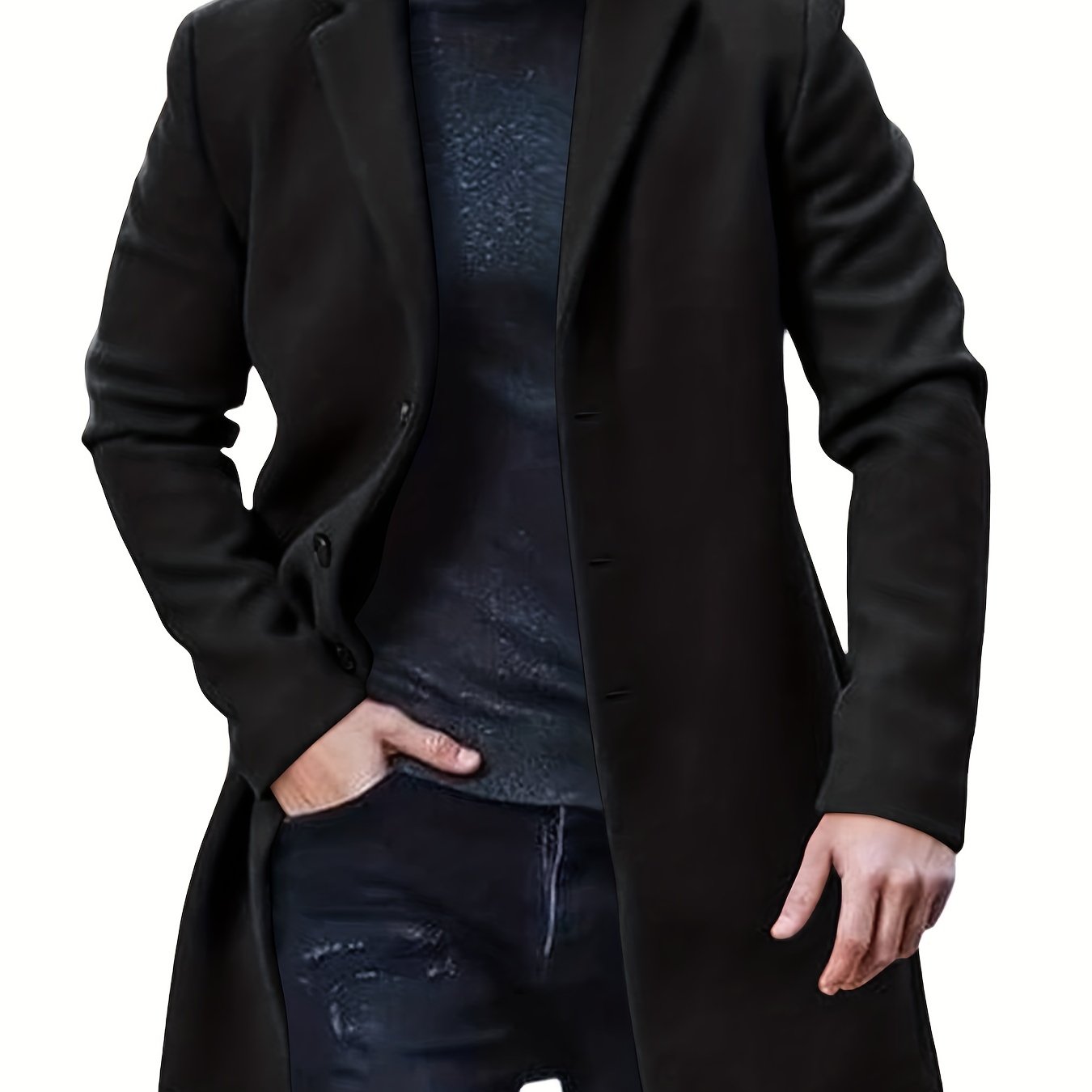 Oscar - Herr Klassisk Trenchcoat i Retro Stil