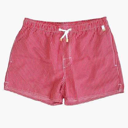 Herr – Randiga badshorts – Klassisk strandstil för sommar och semester
