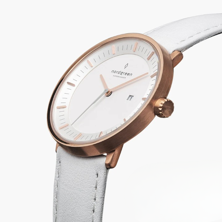 Charlotte – Unisex filosofklocka med konstläderarmband